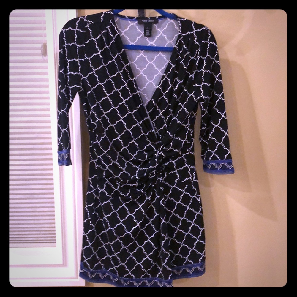 EUC White House Black Market twist front dress